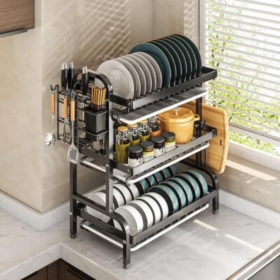 منظم الصحون 3 طوابق